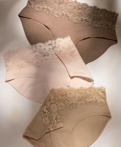 lace waist brief 3-pack