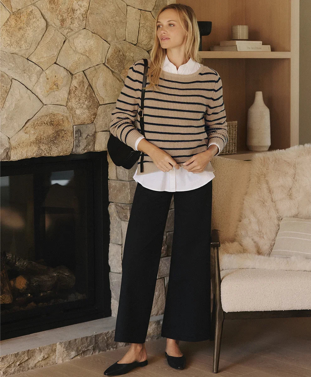 clearance luxe knit boatneck sweater