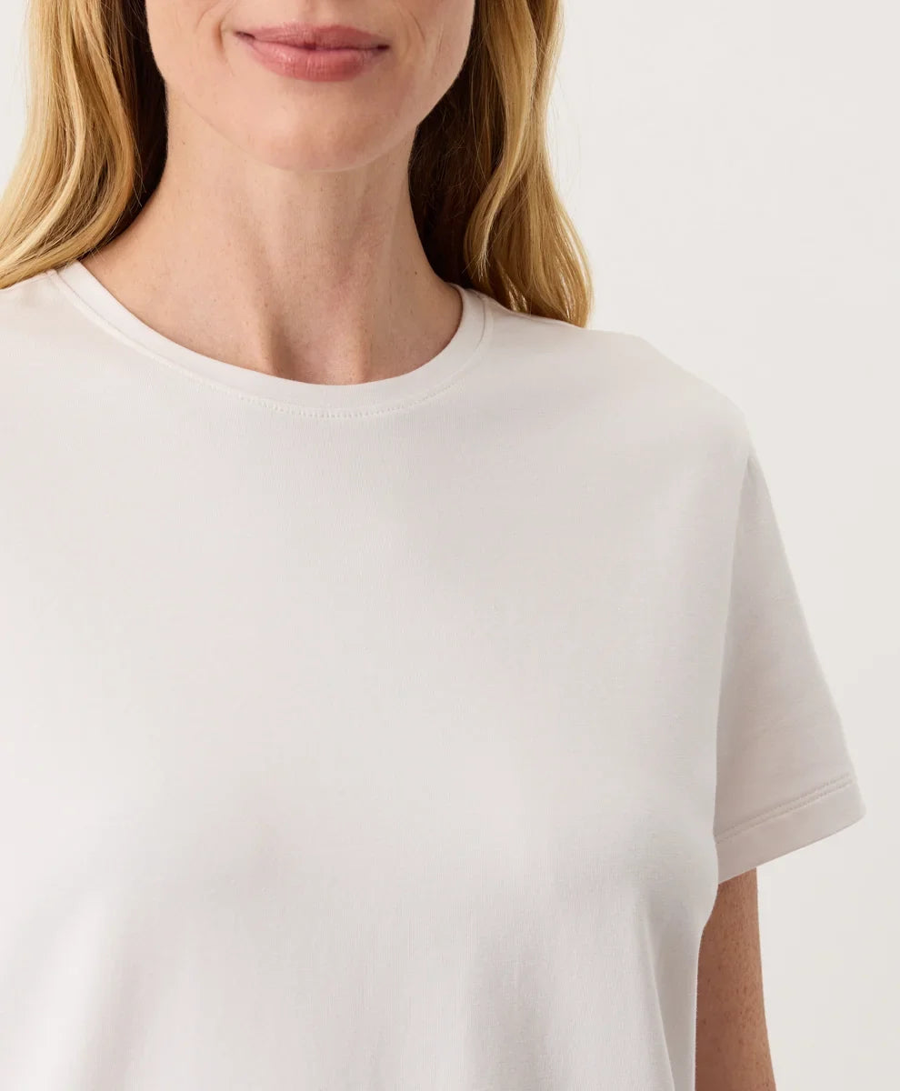 clearance luxe essential crewneck tee